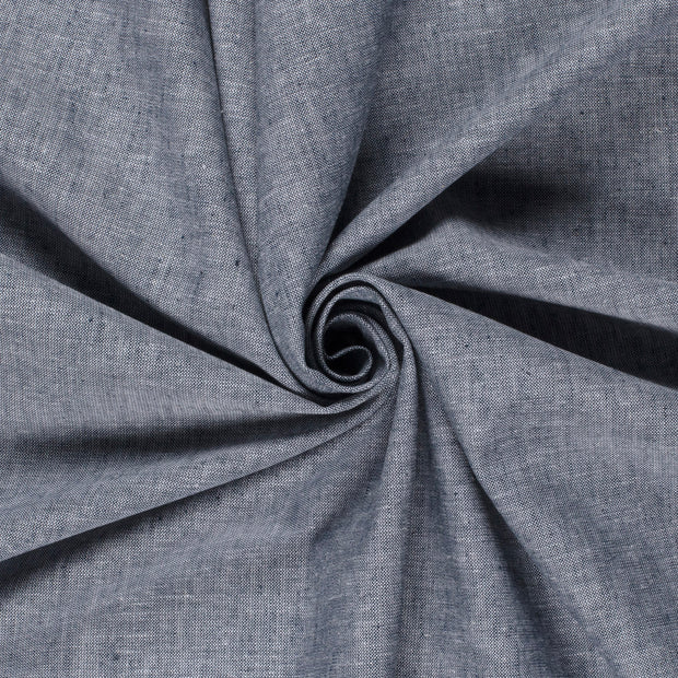 Halvlinne Chambré Marinblå, 160 g/m²