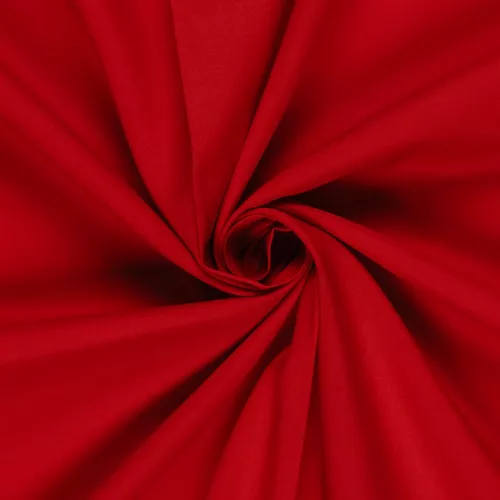 Bomullsväv Röd, 140 g/m²