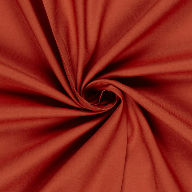 Bomullsväv Tegelröd, 140 g/m²