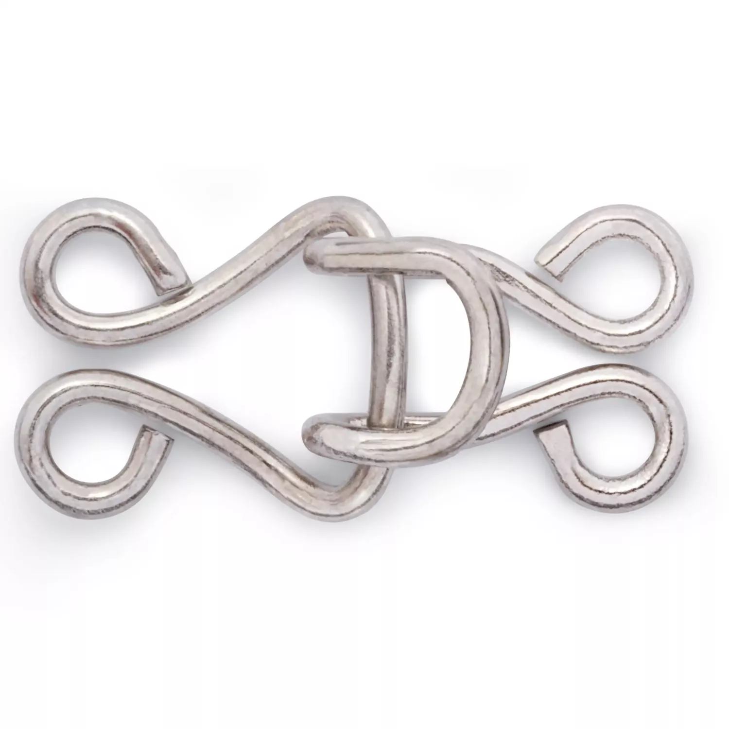 Häktor för korsett Silver