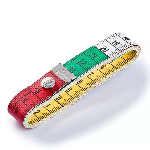 Måttband med tryckknapp