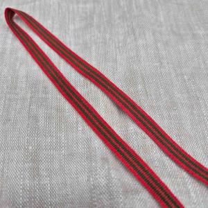 3m Hemslöjdsband 7mm - Röd/Grön