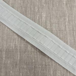 Rynkband 33 mm vitt, 100% polyester