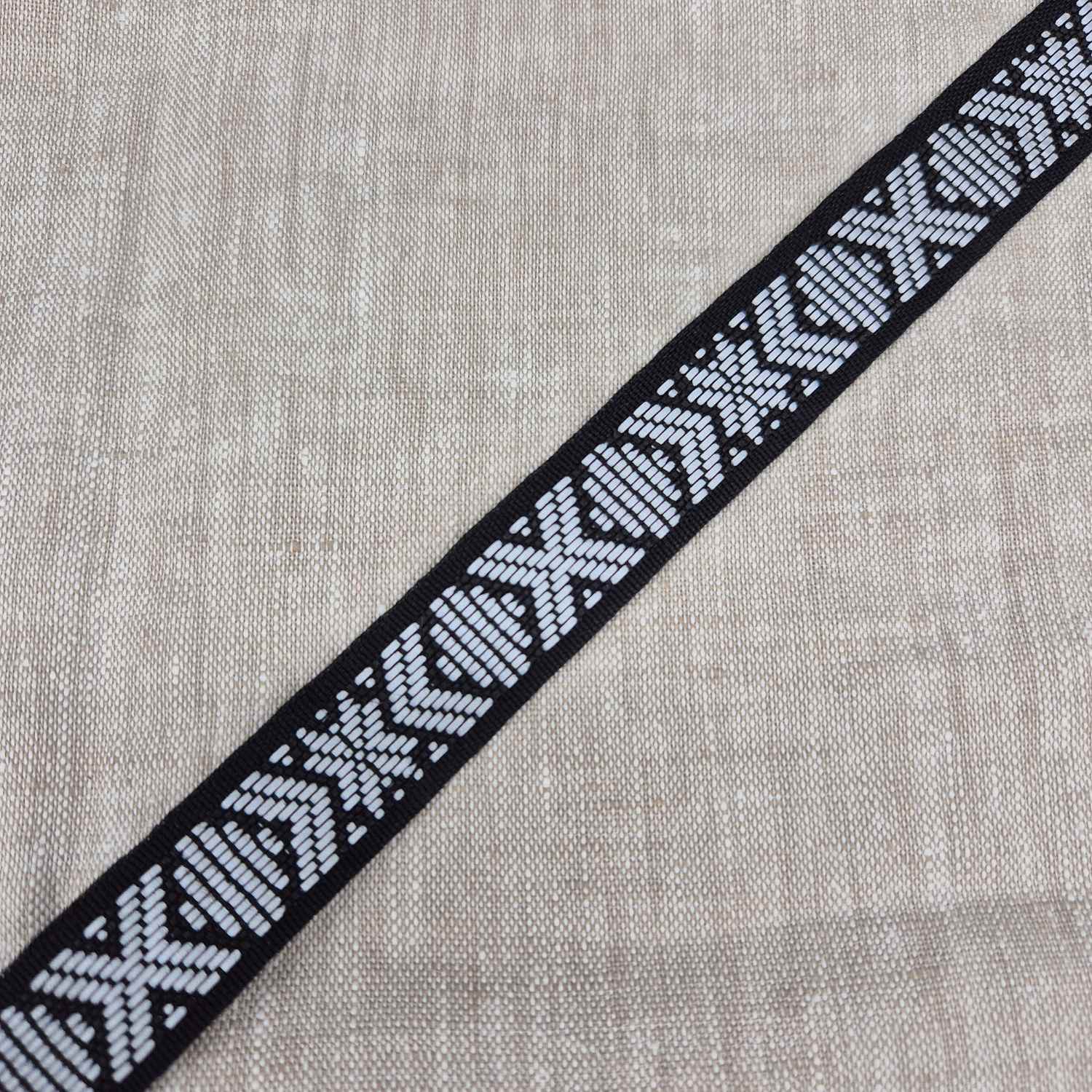 Hemslöjdsband Reflex 23mm - Svart
