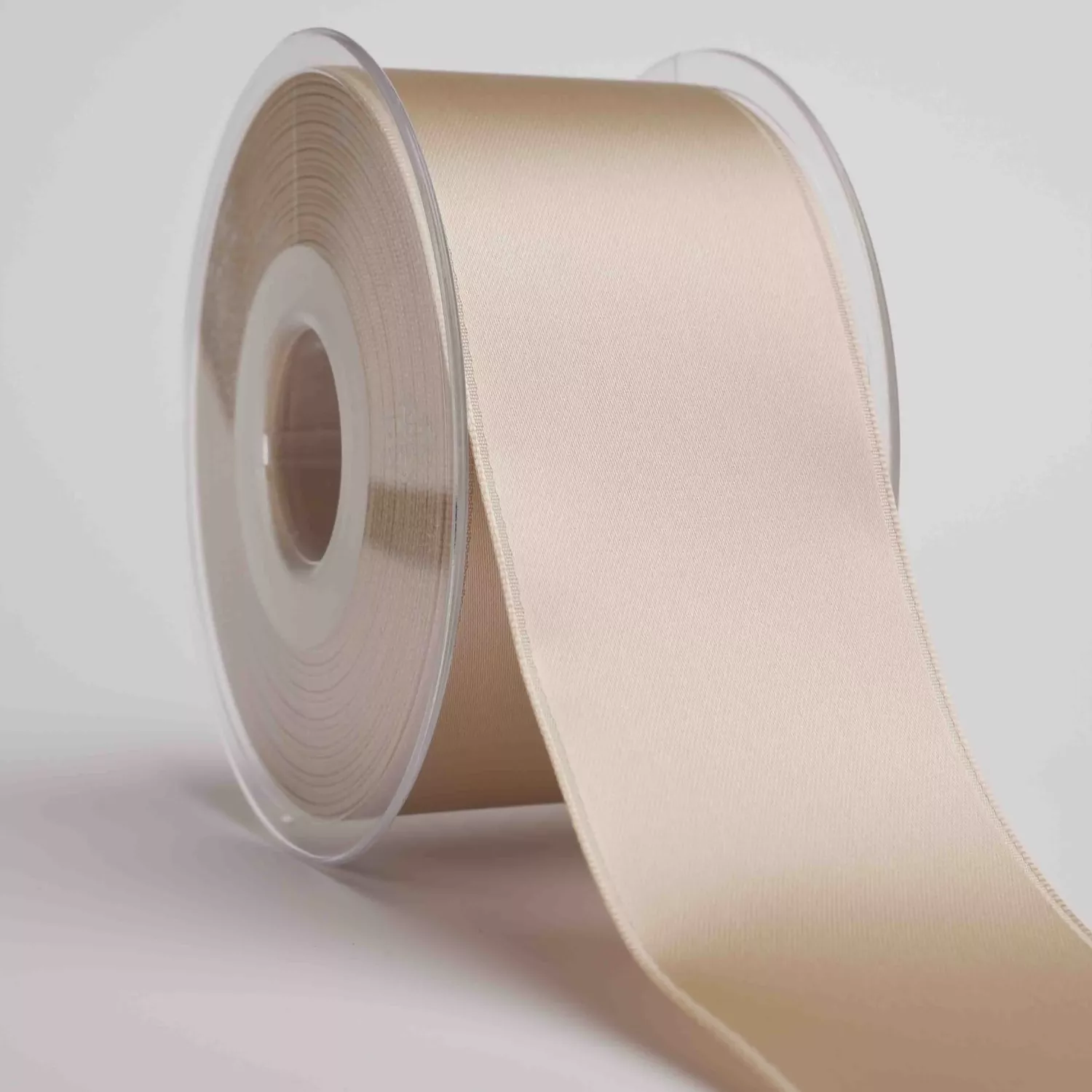 Satinband, beige