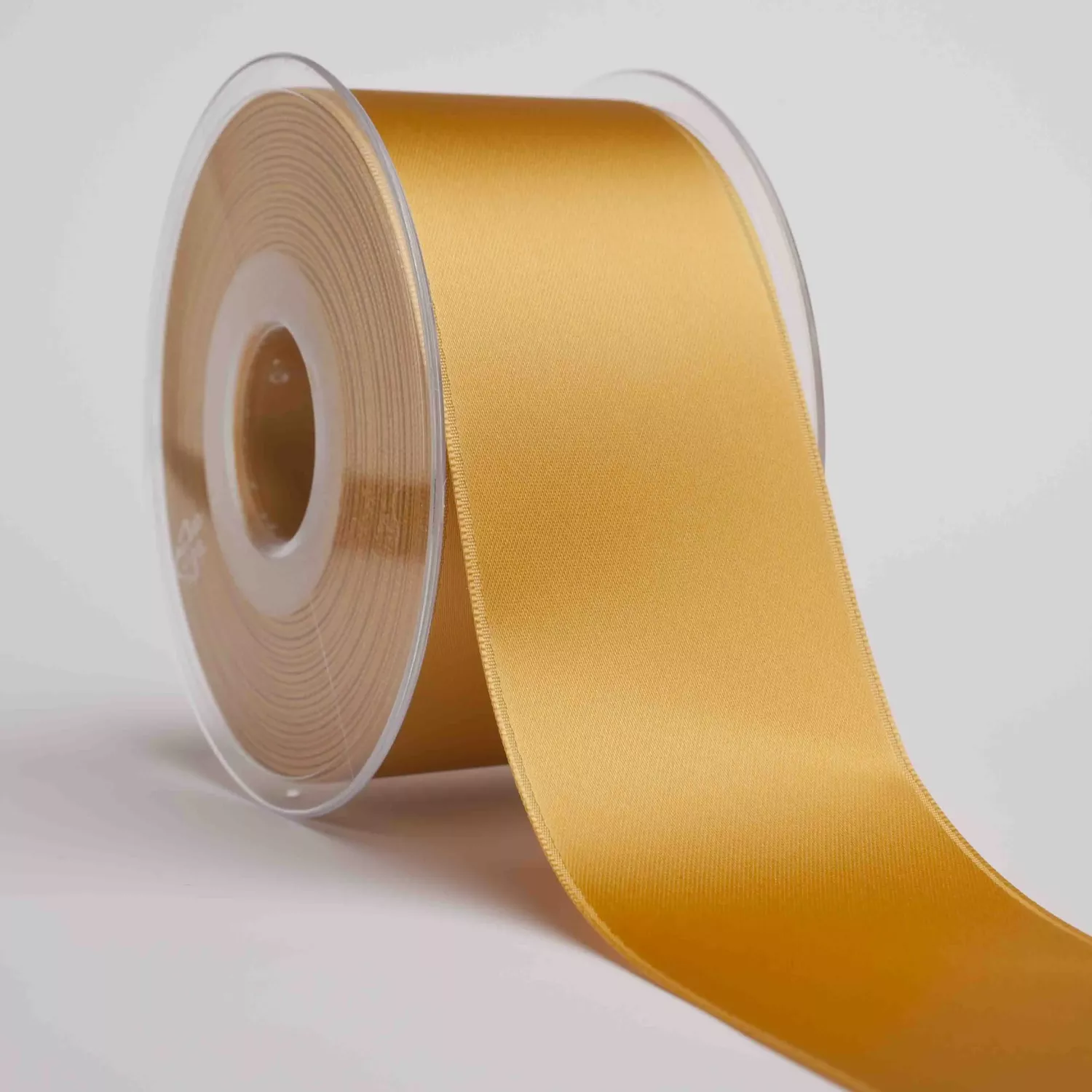 Satinband, mörk guld
