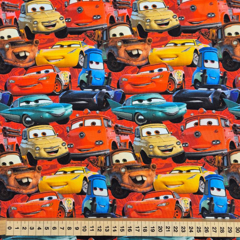 Trikåtyg, licens – Disney Cars