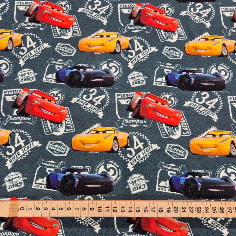 Trikåtyg, licens – Disney Cars