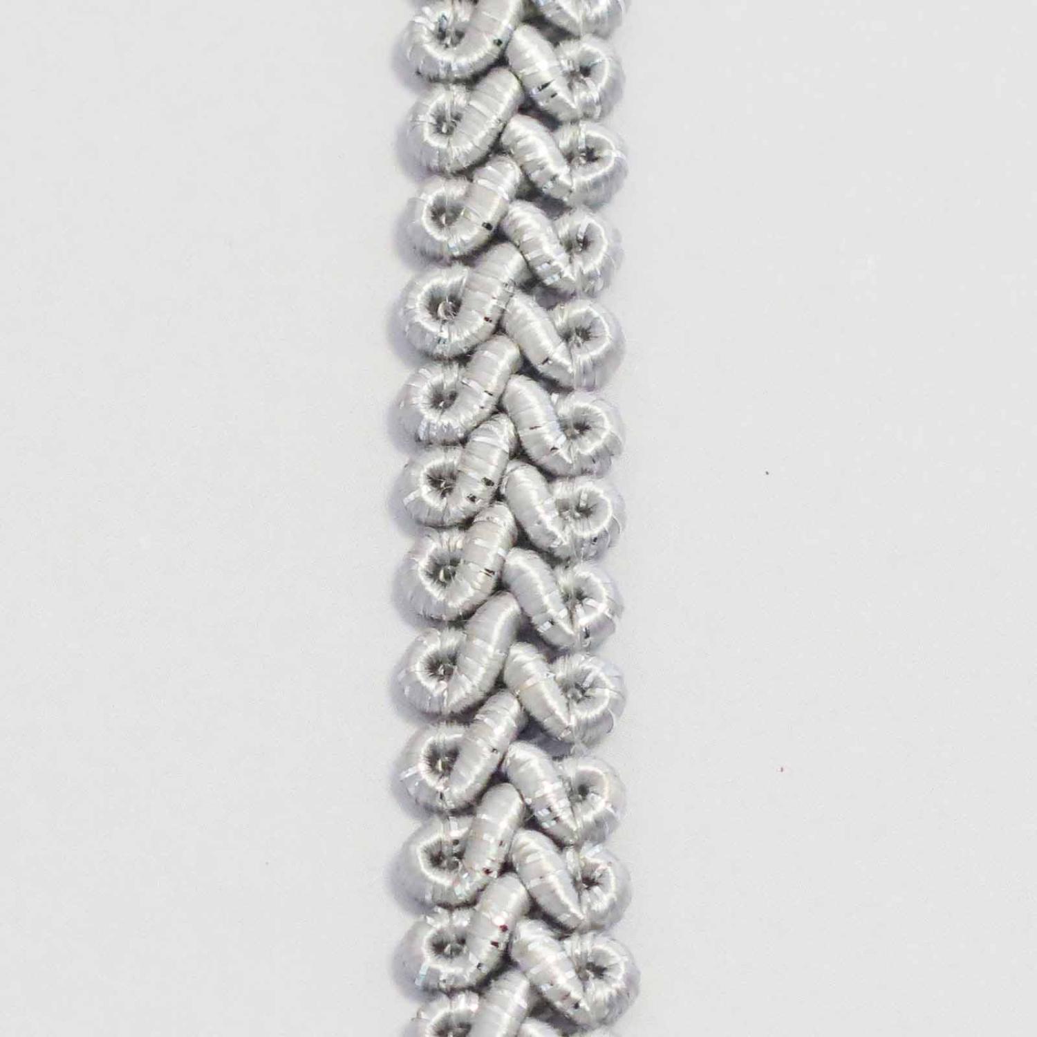 Möbelband agraman lurex 12 mm - Silver