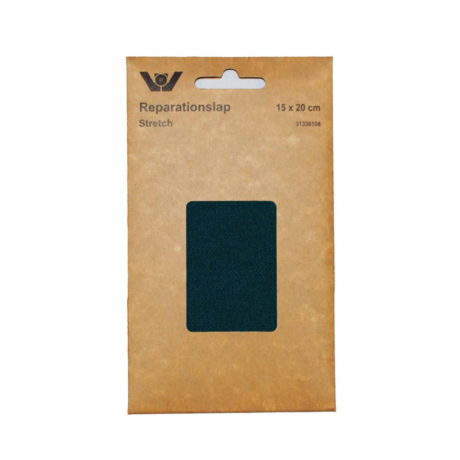 Påpressbar laglapp stretchjeans Blå