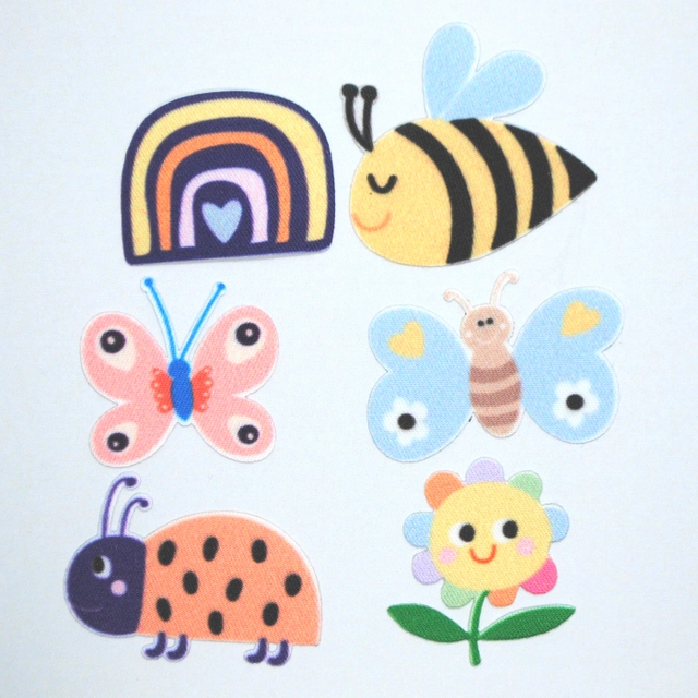 Applikation Fjärilar och bin, 6 st