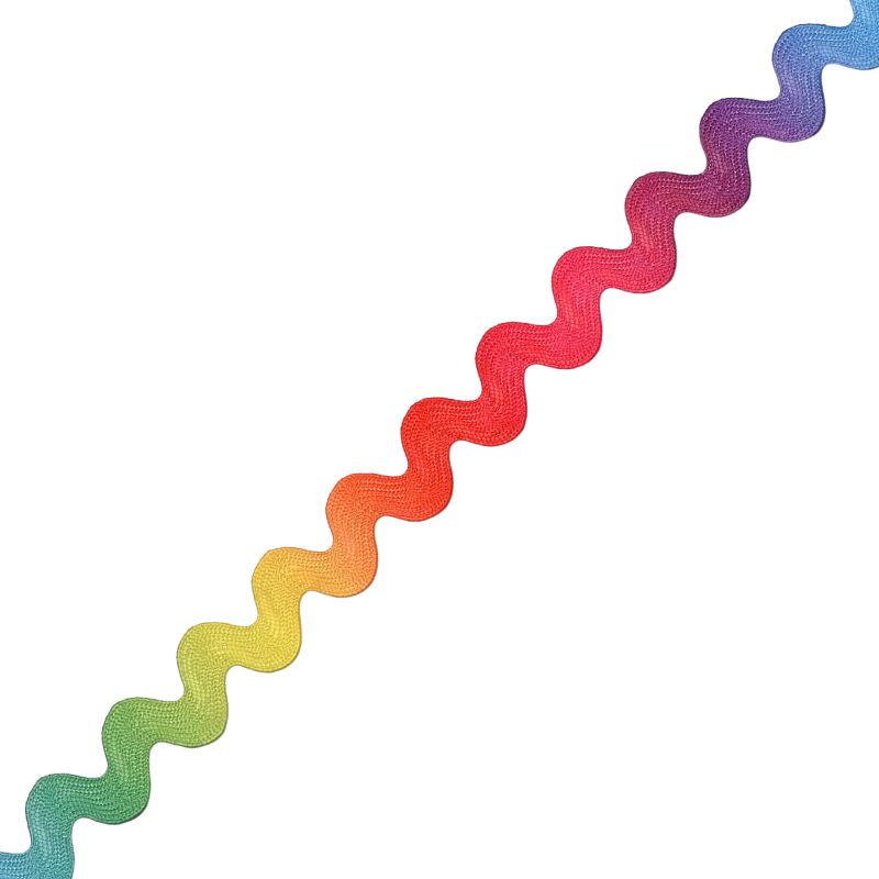 Zig-Zag band 15mm Rainbow