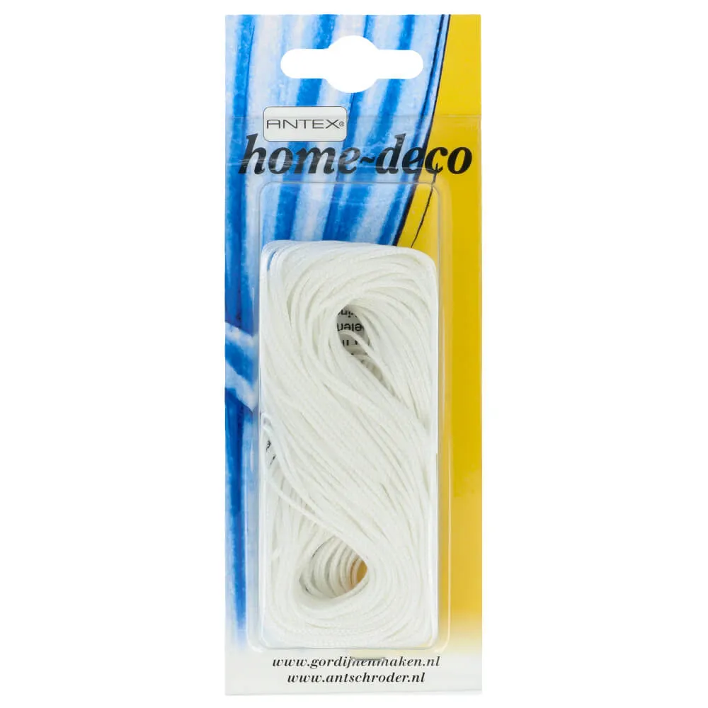 Persiennesnöre 1mm Vit 20m