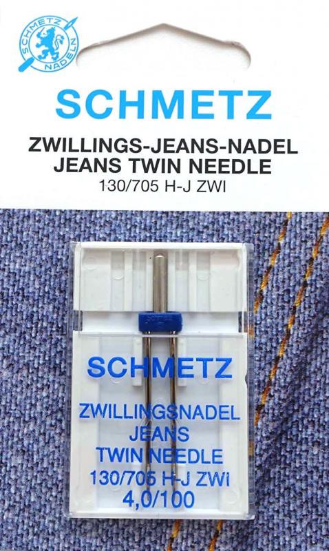 Tvillingnål Jeans 4 mm - 100/16 – Schmetz