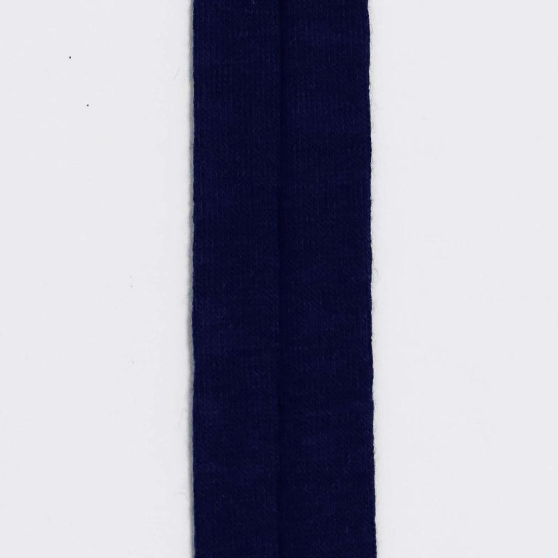 Trikåkantband/snedslå 20 mm - Marinblå