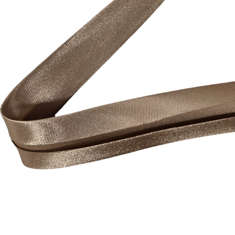 Satinsnedslå 20 mm, 3 m, beige