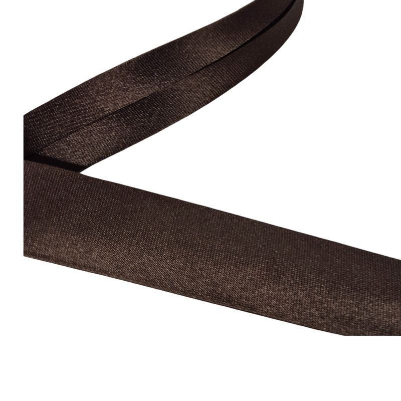 Satinsnedslå 20 mm, 3 m, mörkbrun
