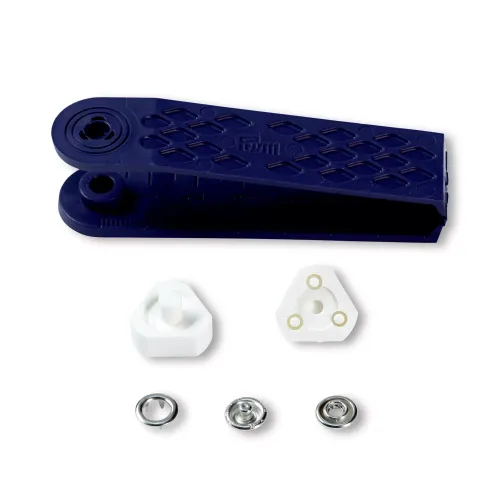 Tryckknapp Jersey 8 mm Silverring