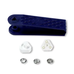 Tryckknapp Jersey 8 mm Silverring