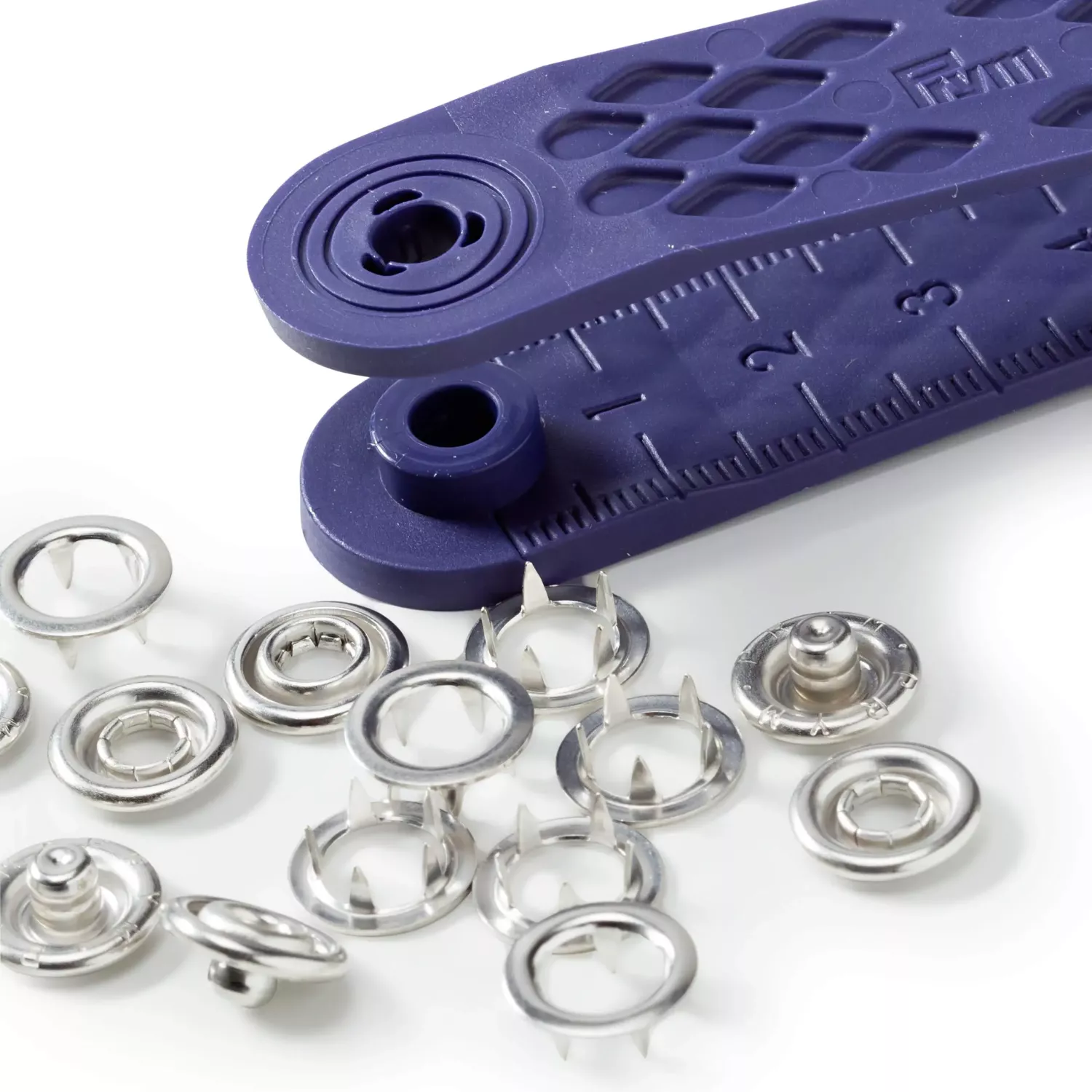 Storpack 200st Tryckknappar Jersey 10mm Silver