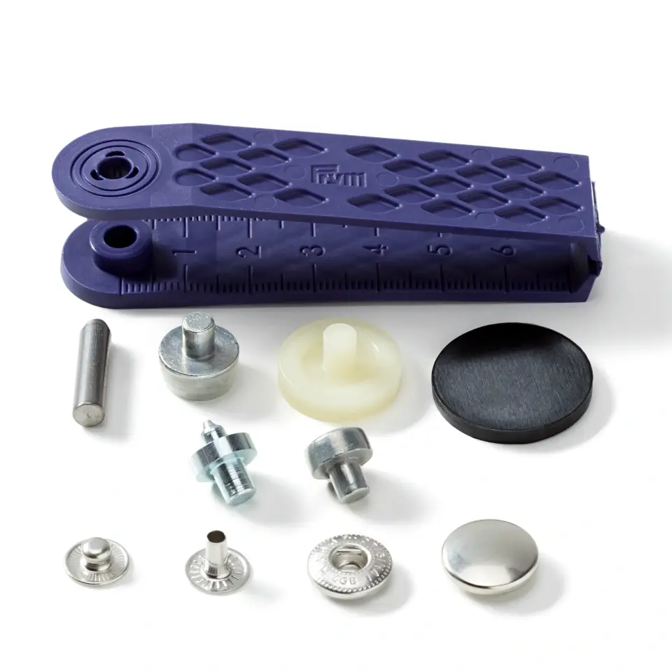 Prym Anorak tryckknappar 15 mm - silver, 10 st