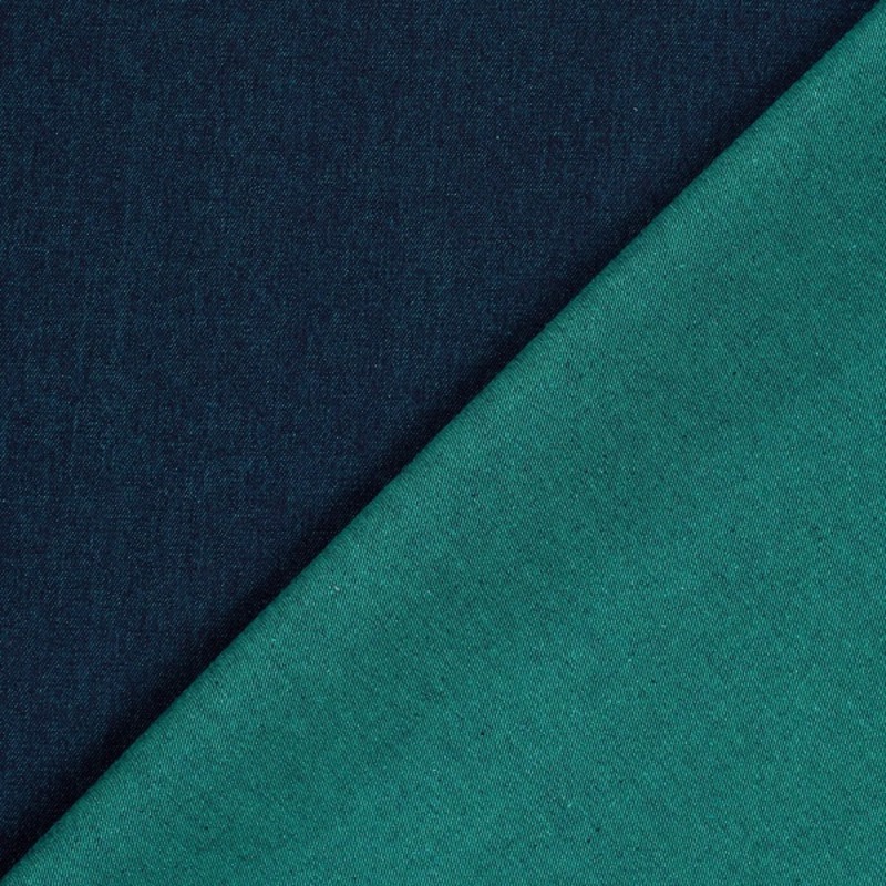 2-färgad Jeans Turkos