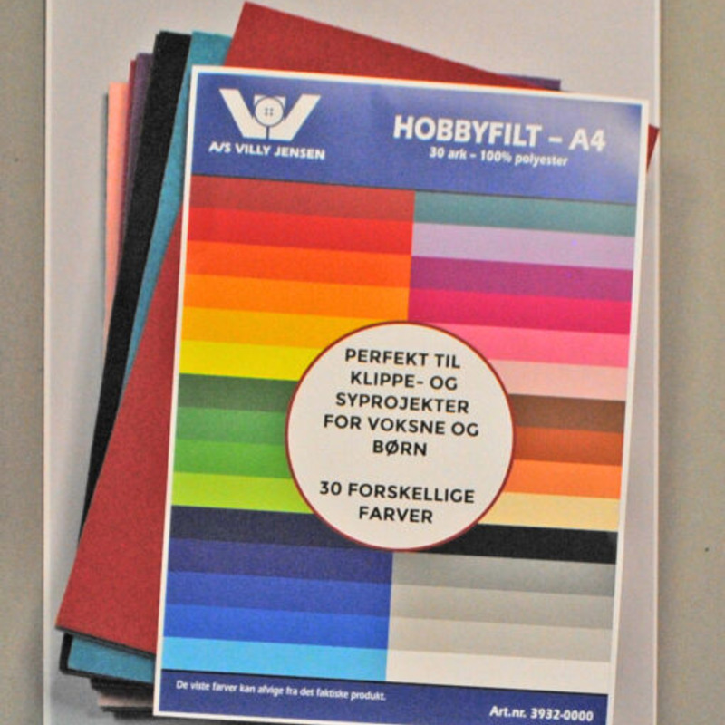 Hobbyfilt A4 Multipack 30st ark