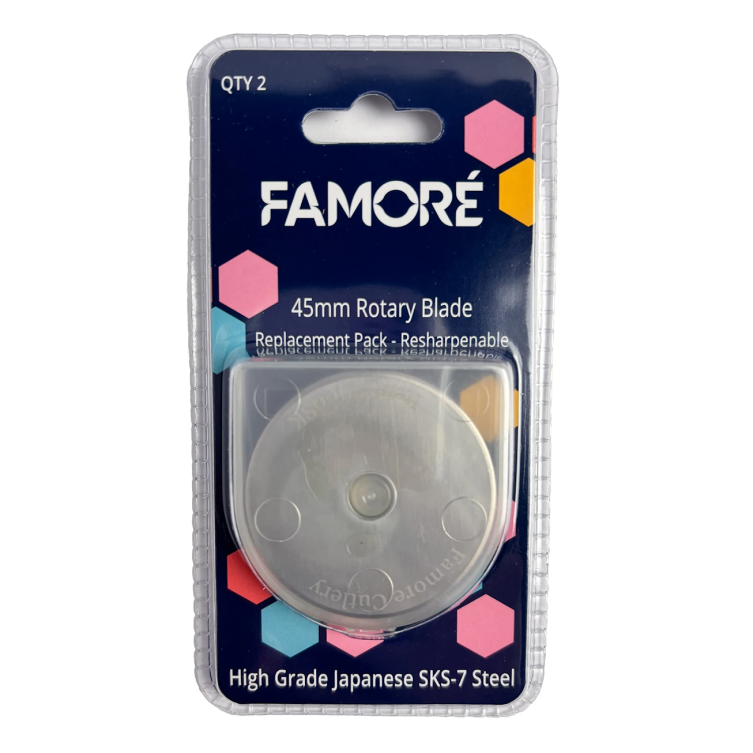 Famoré rullknivsblad 45 mm, 2-pack