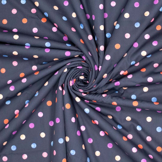 Färgglada prickar på mörk botten