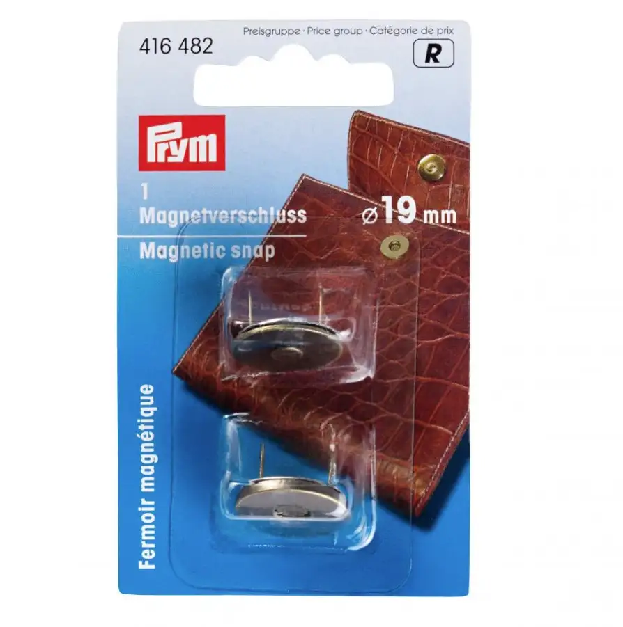 Magnetlås 19 mm - Antik mässing