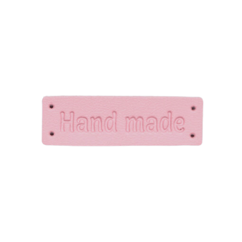 Tygmärke Hand made - Rosa