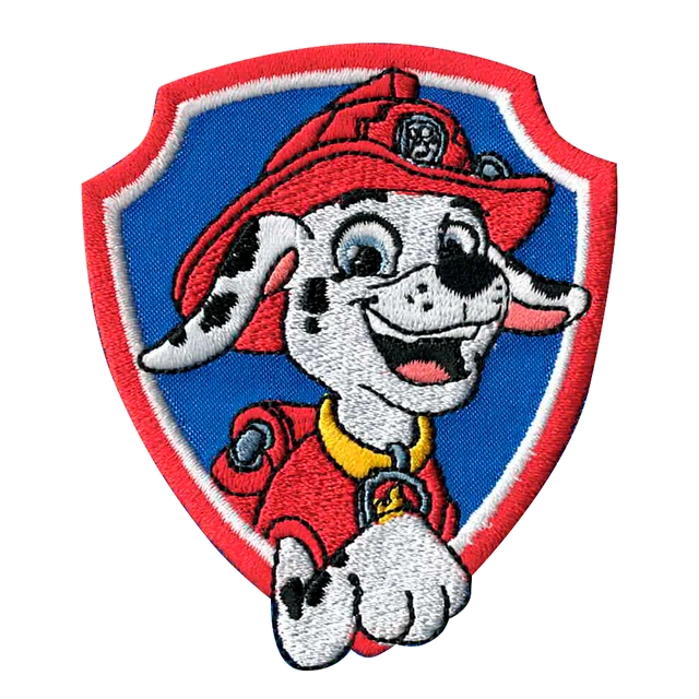 Tygmärke - Paw Patrol Marshall, blå sköld