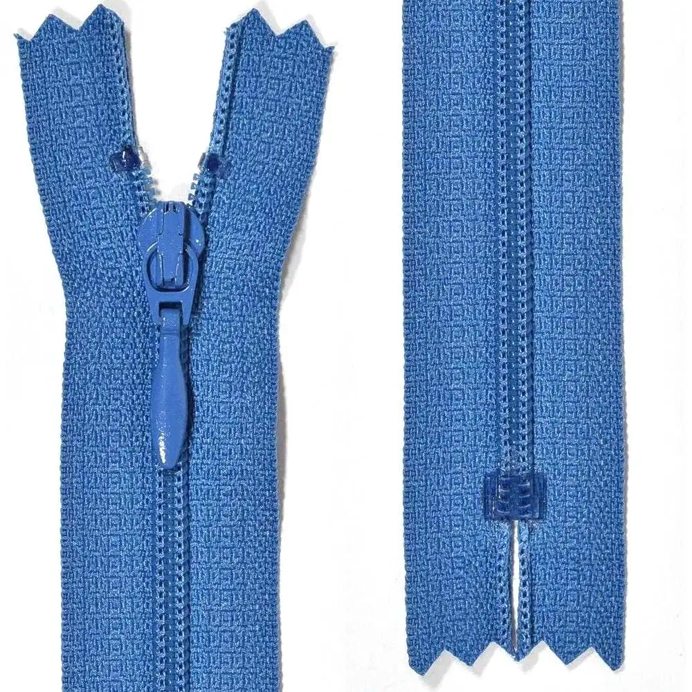 YKK klänningslås, 4 mm spiral - blå