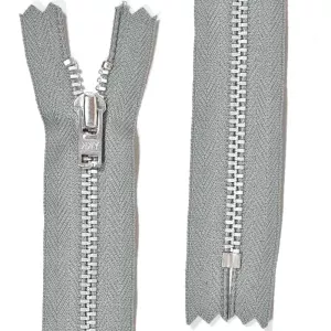 Byxlås silvermetall 4 mm YKK