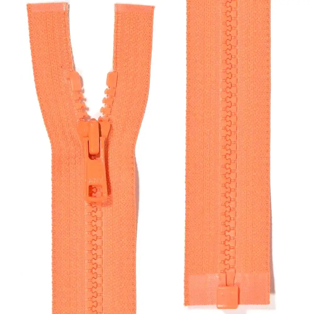 YKK delbart jacklås, 6 mm Vislon - orange