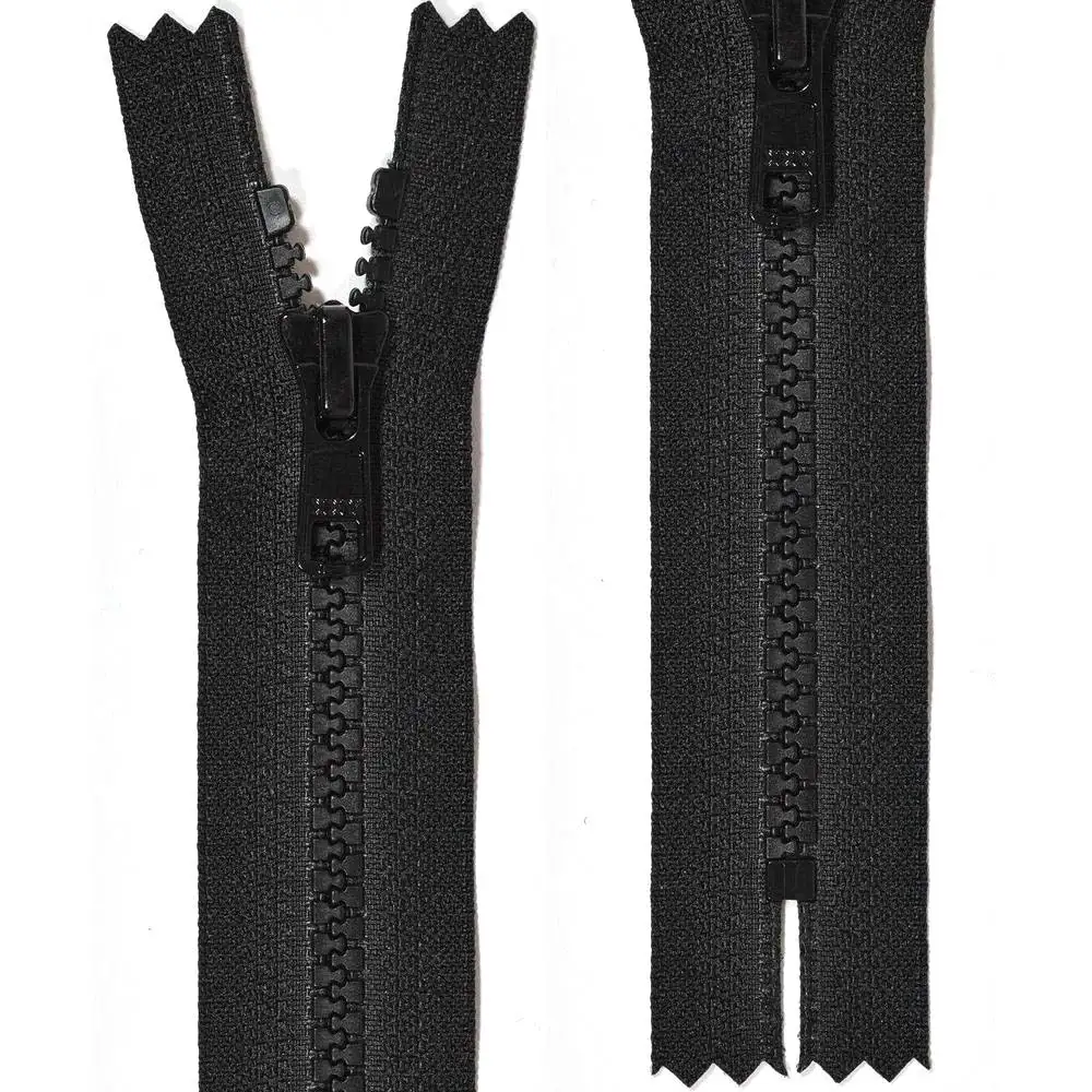 YKK ej delbart blixtlås, 6 mm Vislon - svart