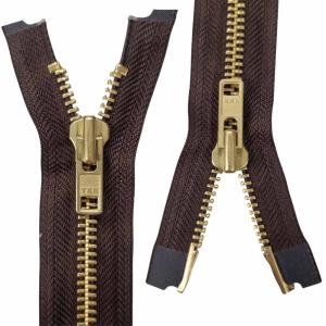 2-vägs Guldmetall Dragkedja – 8 mm YKK