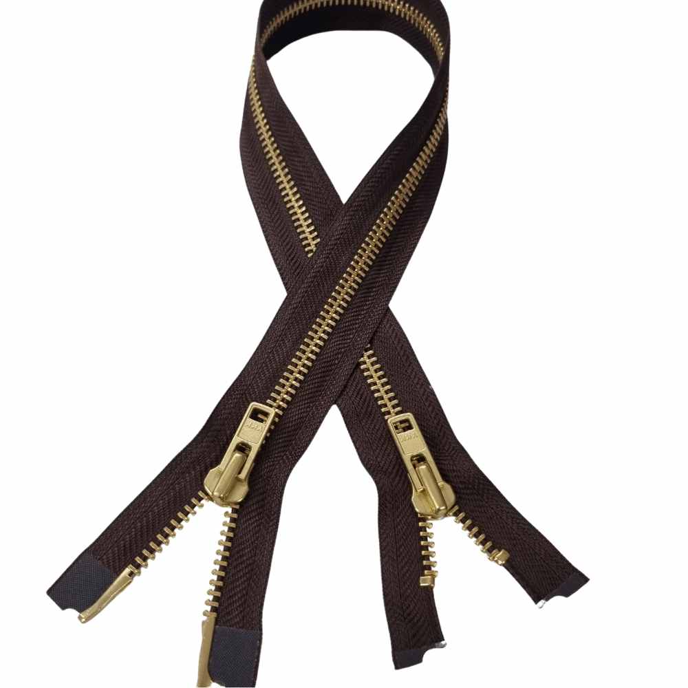 2-vägs Guldmetall Dragkedja – 8 mm YKK