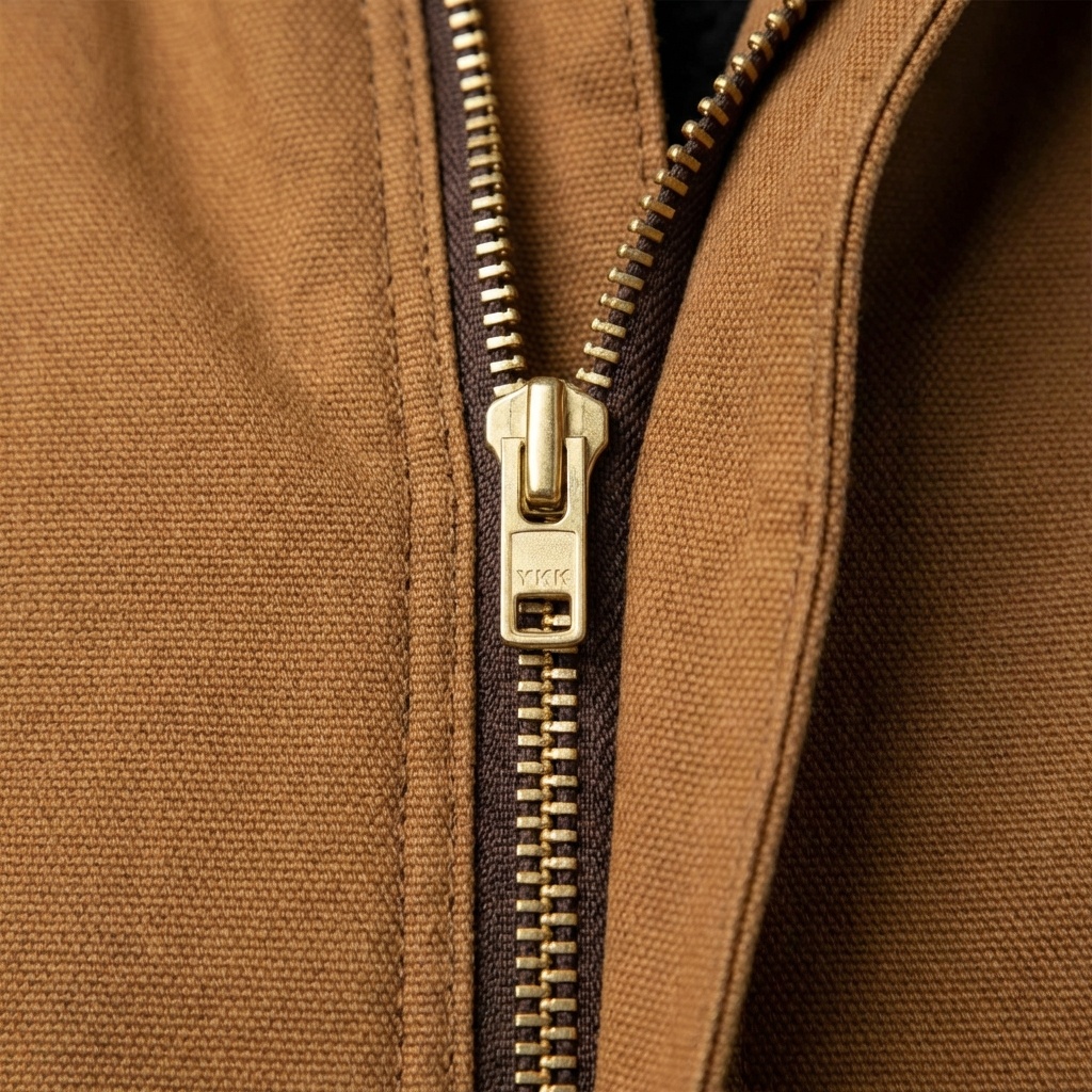 2-vägs Guldmetall Dragkedja – 8 mm YKK