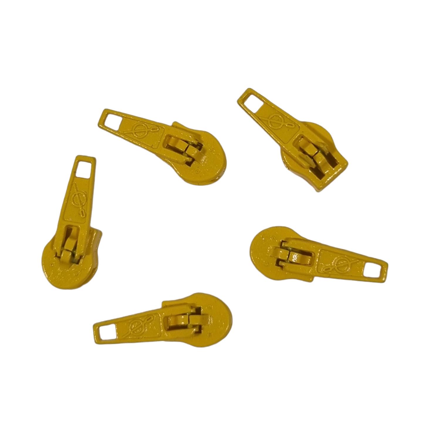 Löpare till 4 mm spiral, pin-lock - gul