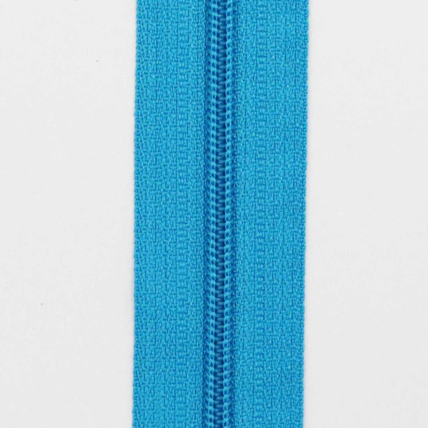 Blixtlås metervara 6 mm - Turkos
