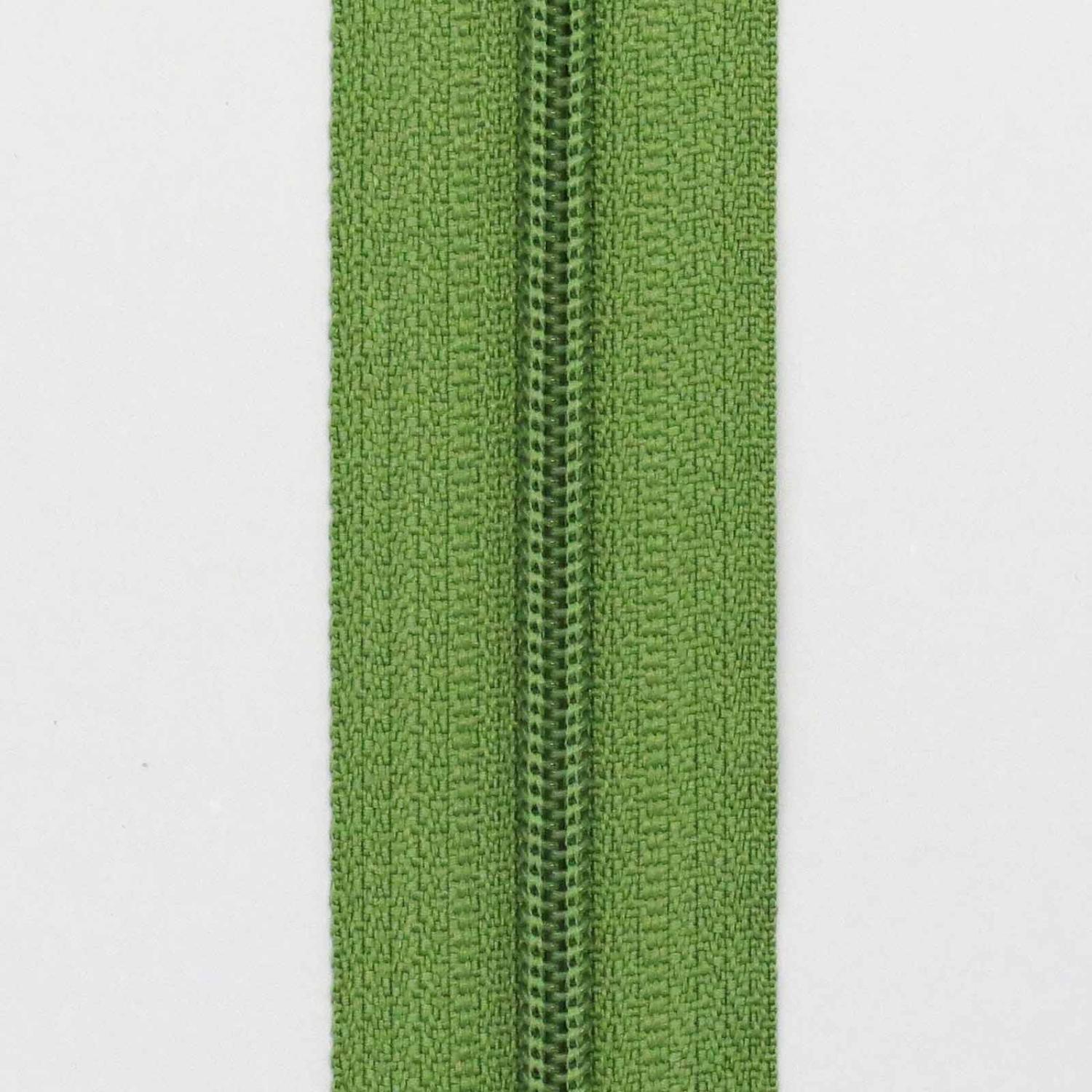 Blixtlås metervara 6 mm - Grön