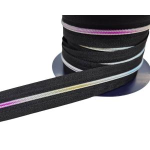 Blixtlås metervara 4 mm - Metallook Rainbow