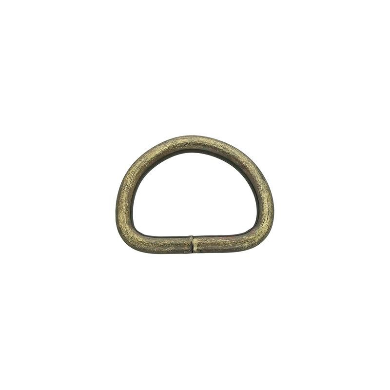 Antik mässing D-ring