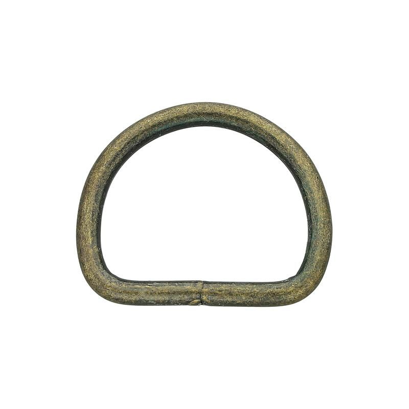 Antik mässing D-ring