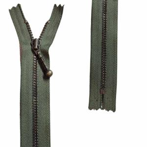 Ej delbar 4mm Antikmässing med droppe YKK