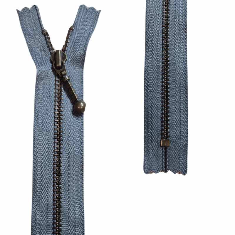 Ej delbar 4mm Antikmässing med droppe YKK