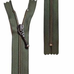 Ej delbar 6mm Antikmässing med droppe YKK