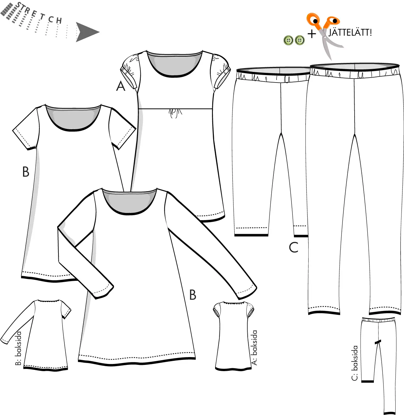 Fredrika - Tunikor och leggings