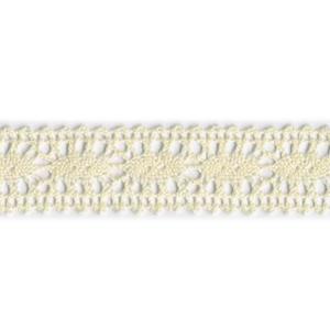 Spetsband liksidig 25mm Naturvit